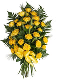 Classic Yellow Roses Sheaf - Flowers Box London