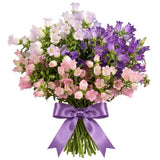 Colored Campanula Bouquet - Flowers Box London