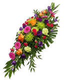 Colourful Flowers Casket Cover - Flowers Box London