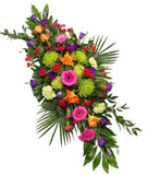 Colourful Flowers Casket Cover - Flowers Box London
