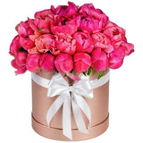 Coral Peonies Box - Flowers Box London