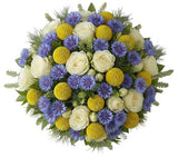 Cornflower and Ivory Harmony Bouquet - Flowers Box London