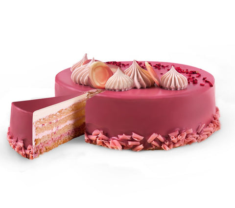 Crispy Raspberry Cake