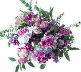 Crystal Meridian Blue Bouquet - Flowers Box London