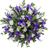 Cute Bouquet of Blue Iris and Sweet Pea and Lavender - Flowers Box London