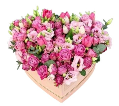 Cute Box of Pink Blooms