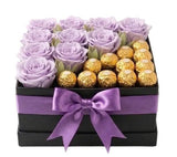Cute Box of Roses and Chocolate - Flowers Box London