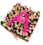 Cute Inicial Box of Spray Roses - Flowers Box London