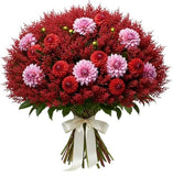 Dahlia and Astilbe Pretty Bouquet - Flowers Box London