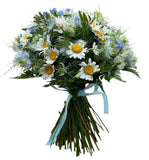 Daisies with Nigella and Forget Me Not Bouquet - Flowers Box London