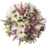 Daisies with Pink Wax Flowers Bouquet - Flowers Box London