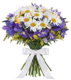 Daisy and Iris Bouquet - Flowers Box London