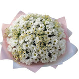 Daisy Tanacetum and White Chrysanthemum Bouquet - Flowers Box London