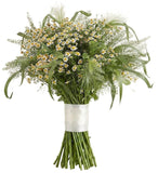 Daisy Tanacetum in Greenery Bouquet - Flowers Box London