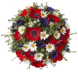 Daisy with Anemone Bouquet - Flowers Box London