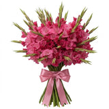 Dark Pink Gladioli Bouquet - Flowers Box London