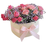 Delightful Box of Spray Roses - Flowers Box London