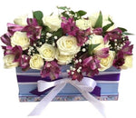 Delightful Box of Spray Roses and Alstromeria