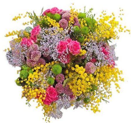 Delightful Colored Spring Bouquet - Flowers Box London