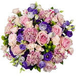 Delightful Pink and Purple Bouquet - Flowers Box London