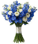 Delphinium with White Lisianthus Bouquet