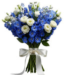 Delphinium with White Lisianthus Bouquet