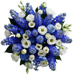 Delphinium with White Lisianthus Bouquet