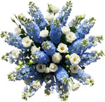 Delphinium with White Lisianthus Bouquet