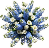 Delphinium with White Lisianthus Bouquet