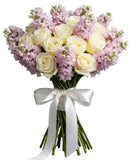Delphinium with White Roses Luxury Bouquet
