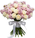 Delphinium with White Roses Luxury Bouquet
