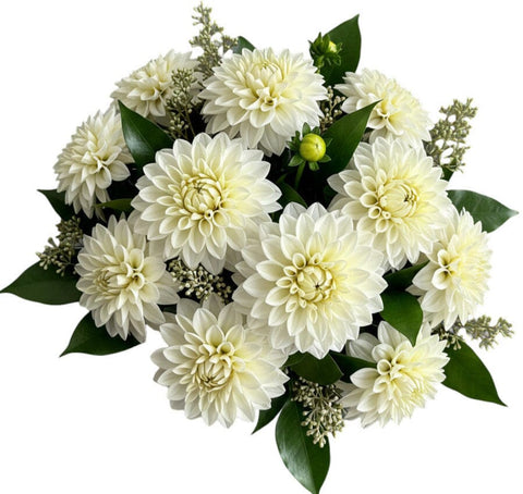 Dhalia and Populus wit Berries Bouquet