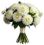 Dhalia and Populus wit Berries Bouquet - Flowers Box London