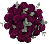 Dhalia Bouquet with Eucalyptus - Flowers Box London