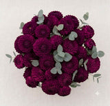 Dhalia Bouquet with Eucalyptus - Flowers Box London