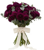 Dhalia Bouquet with Eucalyptus - Flowers Box London
