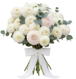 Dhalia Bouquet with Eucalyptus - Flowers Box London