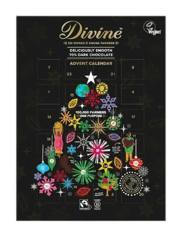 Divine Dark Chocolate Advent Calendar - Flowers Box London