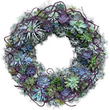 Door Wreath of Succulent in Spanish Moss - Flowers Box London