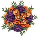 Dusky Elegance with Orchid Bouquet