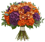 Dusky Elegance with Orchid Bouquet
