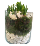 Easter Arrangement in Glass Cylinder Vase