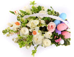 Easter Basket of Narcissus and Ranunculus