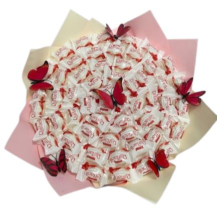 Elegant Chocolate Treat Bouquet with Butterfly Charm