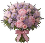 Elegant Peonies, Scabiosa and Lavender Bouquet - Flowers Box London