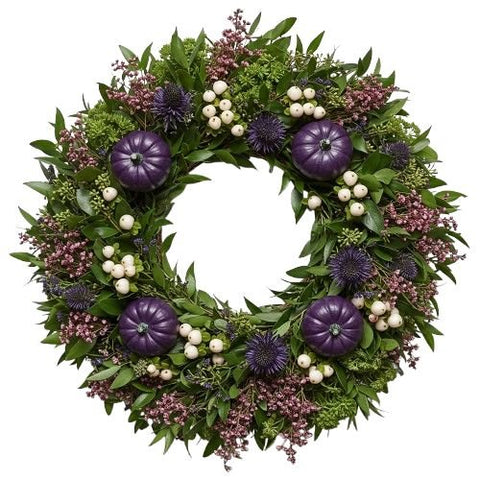 Enchanted Pumpkin Meadow Hallowen Wreath - Flowers Box London