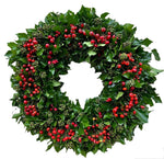 English Ivy and Red Berry Wreath