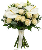 Eternal White Bloom Harmony Bouquet - Flowers Box London