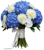 Ethereal White Bloom Cluster Bouquet - Flowers Box London