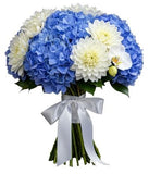Ethereal White Bloom Cluster Bouquet - Flowers Box London